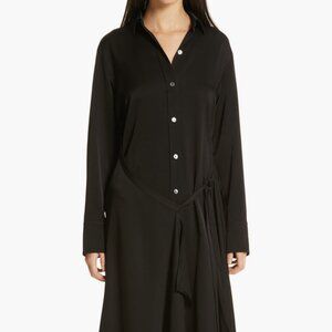 VINCE Tie Front Shirt Dress